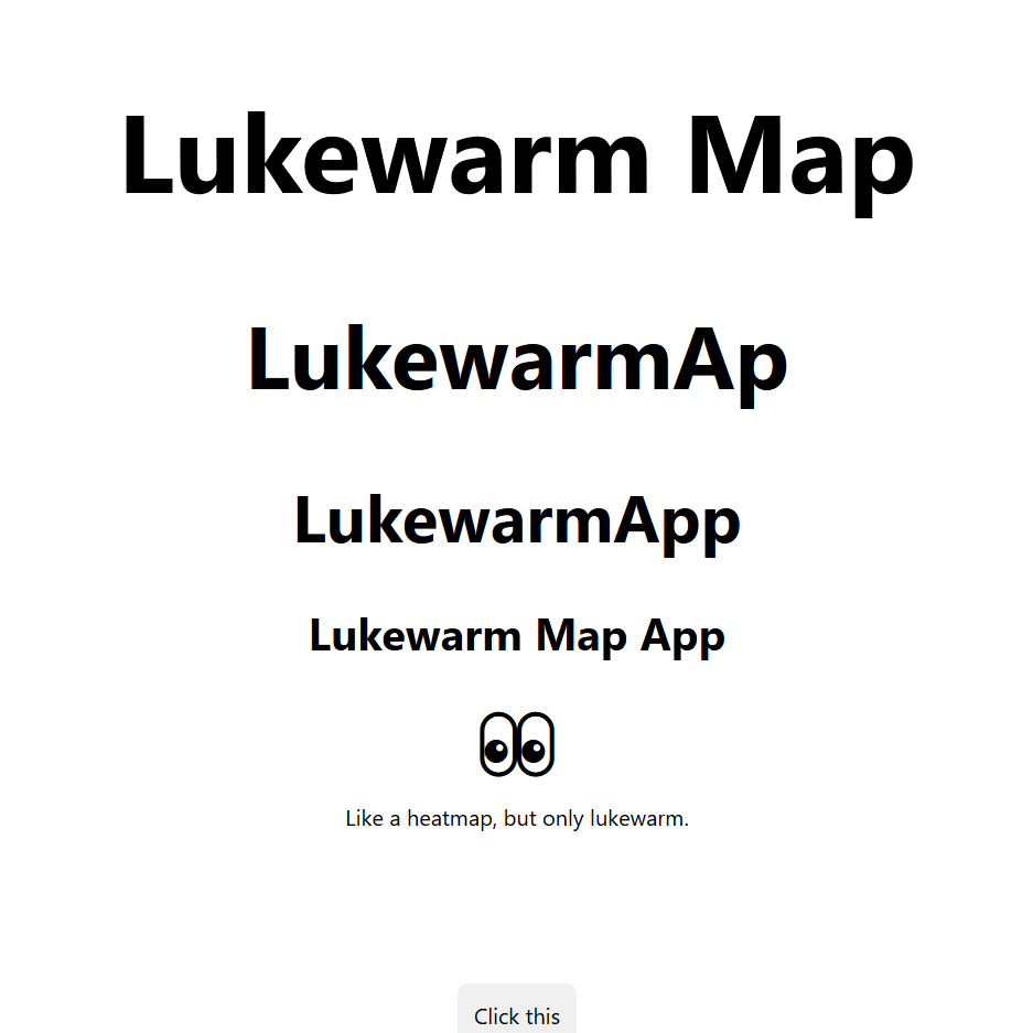 See how users interact with a webpage with the lukewarm map app.